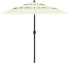 Piaskowy parasol ogrodowy z aluminiowym słupkiem P5-F26