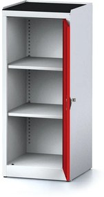 Szafa warsztatowa MECHANIC, 1170 x 490 x 500 mm, 2 półki, czerwone drzwi