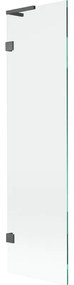 Mexen Lunar L parawan nawannowy 1-skrzydłowy 50 x 150 cm, transparent, gun gray szczotkowany - 897L-050-000-66-00
