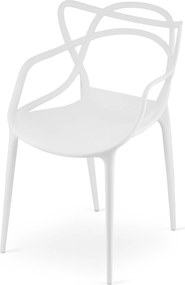 Krzesło białe plastikowe KATO