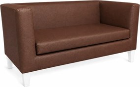 Sofa Monaco : Kolor nogi - Biała, Kolor tkaniny - EKO-SKÓRA - 3D, Typ tkaniny - Eko-skóra , Wysokość nogi - 15 cm