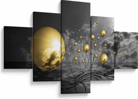 Obraz kul w kolorze ochry (125x70 cm)