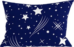 Poszewka na poduszkę z polibawełny NIGHT SKY POLY 50x70 cm, niebieska