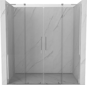 Mexen Velar L Duo drzwi prysznicowe rozsuwane 170 cm, transparent, chrom - 871-170-003-02-01