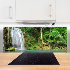 Panel Szklany Leśna Kaskada Wodna