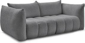 Szara sofa z materiału bouclé 234 cm Azra – Bobochic Paris