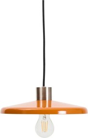 Pomarańczowa lampa wisząca z metalowym kloszem Nuvira – Kave Home
