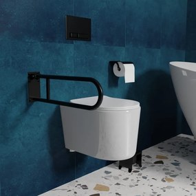 Uchwyt półokrągły uchylny czarny