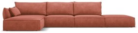 Czerwony narożnik (lewostronny) Vanda – Mazzini Sofas