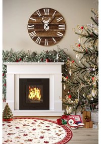 Czerwony okrągły dywan z mieszanki bawełny ze świątecznym motywem ø 160 cm Toy's Delight Red Christmas – Villeroy&amp;Boch