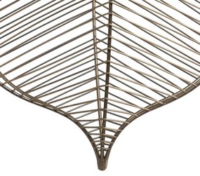 Lampa wisząca w kolorze złota z metalowym kloszem – Ixia