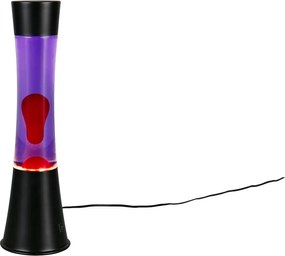 Czarna lampa lawa LED (wysokość 39,5 cm) Etna – Reality