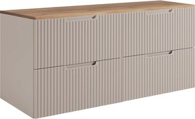 Szafka łazienkowa, kaszmir / dąb Craft 120 (2 x 60) x 58,6 x 46 cm
