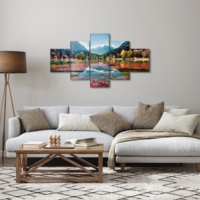 Obraz - Jezioro Jasna, Gozd Martuljek, Alpy Julijskie, Słowenia (125x70 cm)
