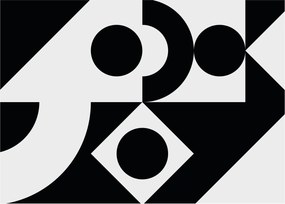 Obraz na szkle - Abstrakcja geometryczna N⁰1 (70x50 cm)