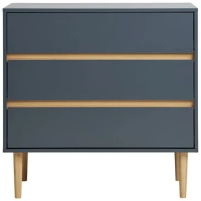 Ciemnoszara niska komoda 80x80 cm Bisley – House Nordic