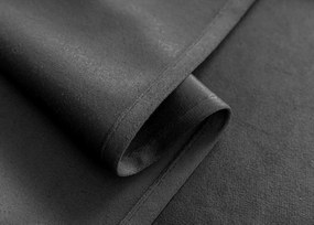 Ciemnoszara zaciemniająca zasłona VELVET 140x250 cm Zawieszanie: Metalowe pierścienie