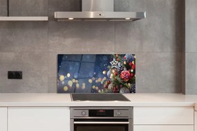 Panel szklany do Kuchni Choinka w Zimowej Aurze