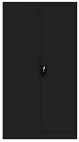 Zestaw 4x biurowa szafa metalowa na akta JAN H, 900 x 1950 x 400 mm, czarna