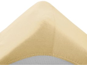PrzytulneMieszkanie.pl Jersey prześcieradło dziecięce kremowe 70x140