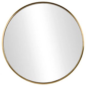 Lustro LOFT  FI40cm złote ścienne okrągłe łazienkowe do salonu sypialni loftowe Industrialne minimalistyczne