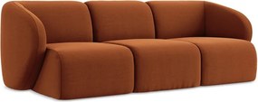 Aksamitna sofa w kolorze terakoty 244 cm Lani – Makamii