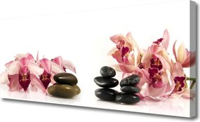 Zdjęcie na płótnie Harmonia Zen: Kwiat i Skała