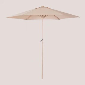 Parasol Ø235 Cm Z Tkaniny Jaden Lekki Róż Do Makijażu - Sklum
