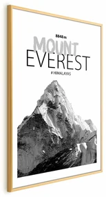 Plakat Mount Everest 21x30 cm z ramą złotą z marginesem ARTGEIST B
