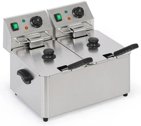 Profesjonalna frytownica elektryczna 2×4L, 2×2000W