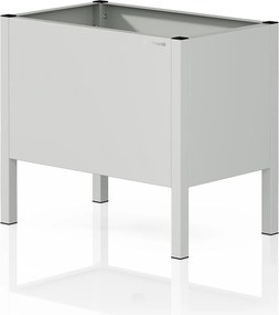Osłona donica na kwiaty metalowa mała szara: DAISY 400 x 350 x 250 mm