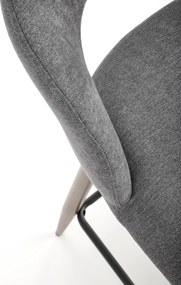 Elegancki hoker H114 na orzechowych nogach