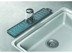 Szara plastikowa podkładka do naczyń 42x8 cm Gravity – Metaltex