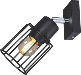 Czarny druciany loftowy kinkiet - S578-Syntio