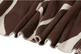 Brązowo-kremowy koc 150x200 cm Felu – noo.ma