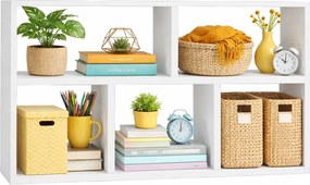 Biała Półka Regał Wiszący 5 Komorowy A0-R00