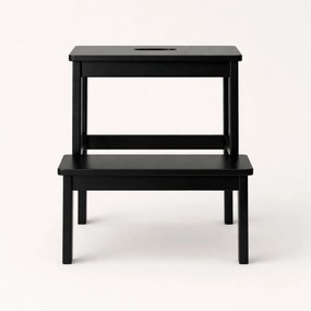 Bambusowy taboret ze schodkiem KROK, wys. 46 cm