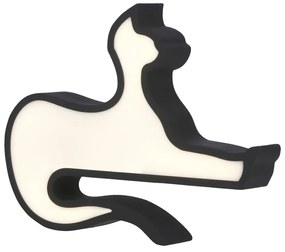 Czarna lampka dziecięca Cat – Candellux Lighting
