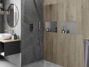 Mexen X-Wall-NR półka wnękowa bez kołnierza 45 x 30 cm, inox - 1911453010