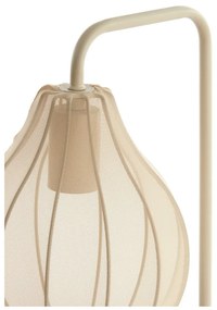 Beżowa lampa stołowa z tekstylnym kloszem (wysokość 60,5 cm) Elati – Light &amp; Living