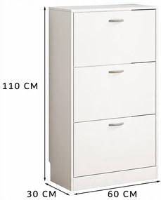 Szafka komoda półka na buty przedpokój 3 drzwi nowoczesna loft 110 cm