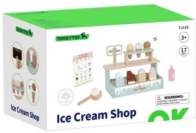 Tooky toy stragan z lodami lodziarnia drewniana