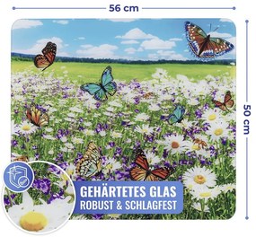 Płyta ochronna na ścianę przy kuchence ze szkła hartowanego 50x56 cm – Maximex