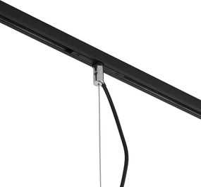 Designerska lampa wisząca ciemny chrom do systemu szynowego 1-fazowego - Slimline Sara