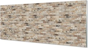 Szkło do Kuchni na Ścianę Loftowa Czerwona Cegła