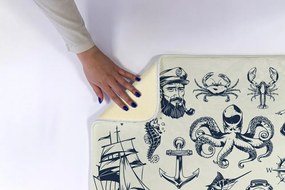 Dywanik łazienkowy Dywanik łazienkowy Morskie Symbole