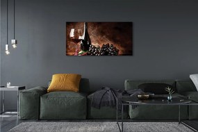 Duży obraz na płótnie Rubinowe Wino W Kieliszku