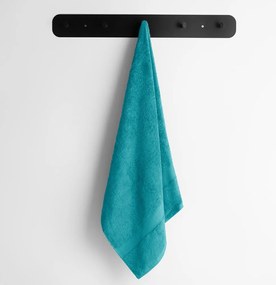 Niebieski/turkusowy ręcznik z mieszanki bambusa frotte 50x100 cm Bamby – Restilo