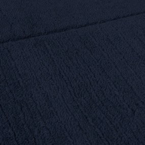 Ciemnoniebieski wełniany dywan tkany ręcznie 200x290 cm Textured Wool Border – Flair Rugs