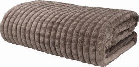 Koc Kostka 130x170cm Grafitowy Miękki Ciepły Wytłaczany do Domu na łóżko